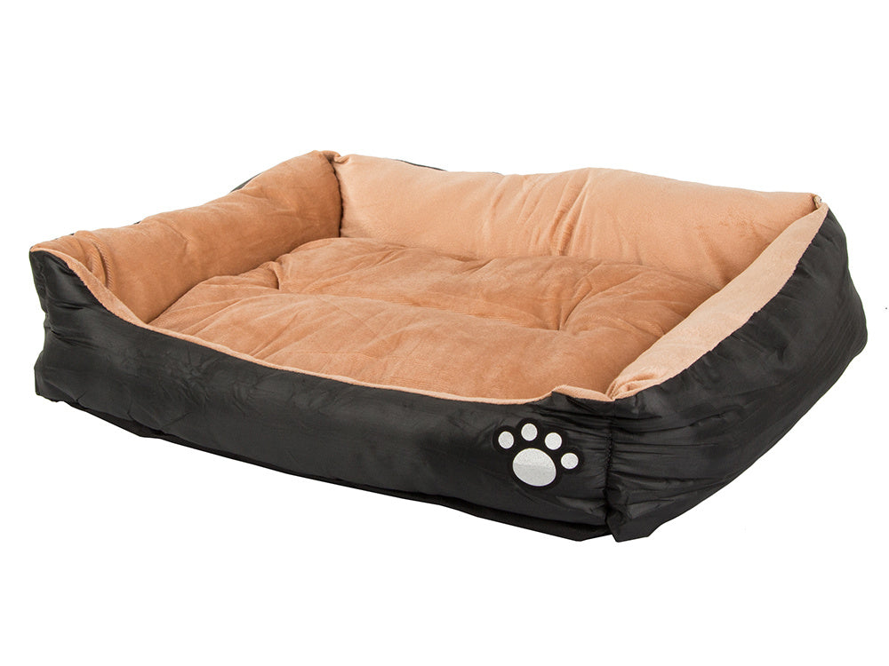 Luksuriøs Hundekurv i Plys med Skridsikker Bund - 70x58 cm