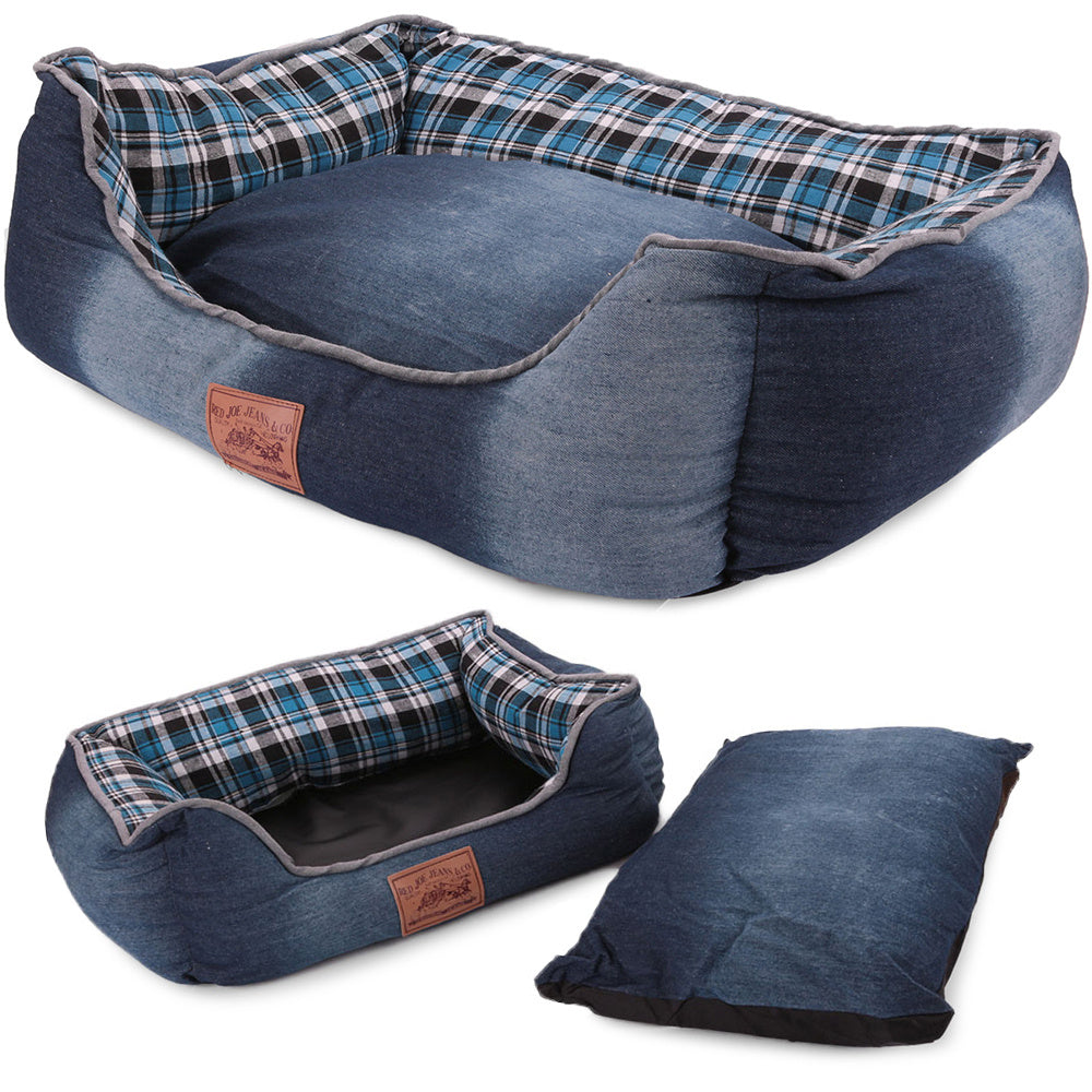 Hundekurv med Aftagelig Pude - XL - 72x56 cm