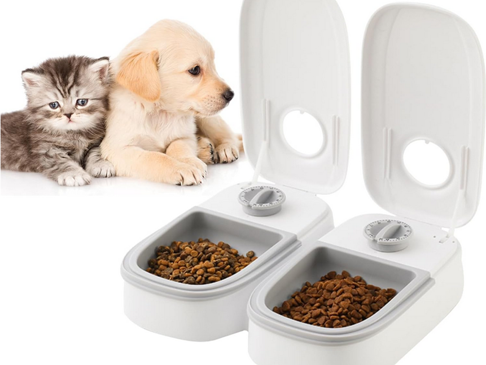 Automatisk Foderdispenser med Timer til Hund og Kat