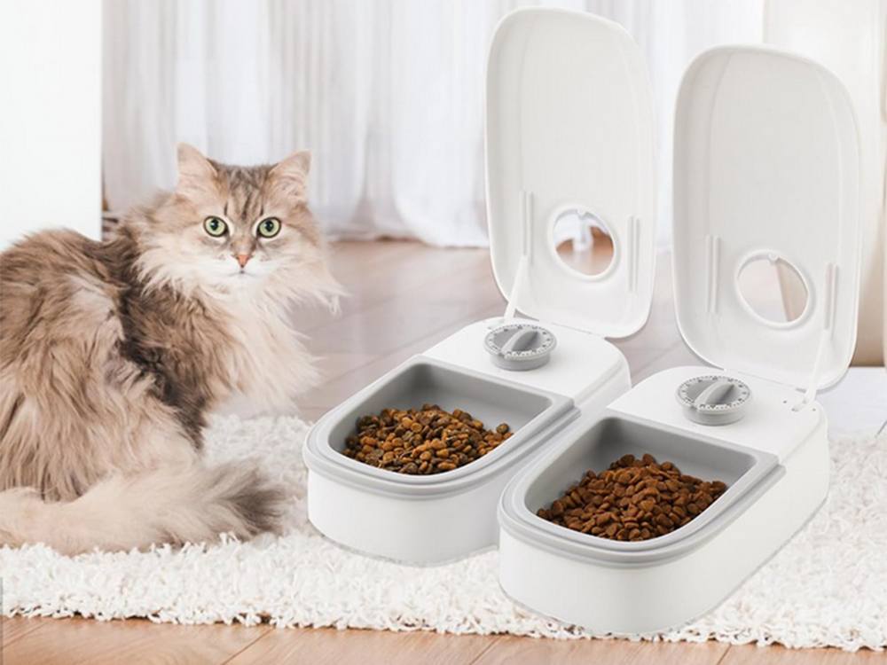 Automatisk Foderdispenser med Timer til Hund og Kat