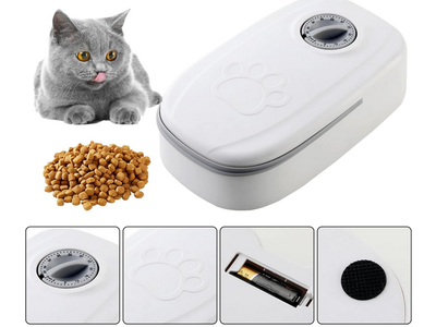 Automatisk Foderdispenser med Timer til Hund og Kat