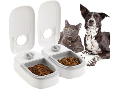Automatisk Foderdispenser med Timer til Hund og Kat