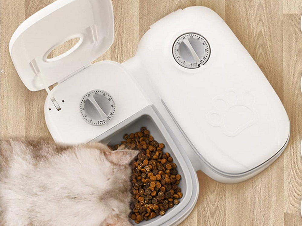 Automatisk Foderdispenser med Timer til Hund og Kat