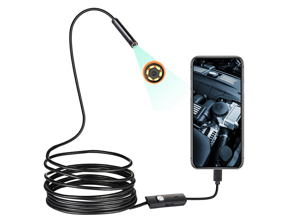 Inspektionskamera til Android og PC - USB 5M LED