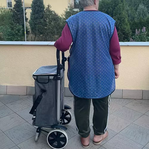 Stor Indkøbsvogn med Aftagelig Taske
