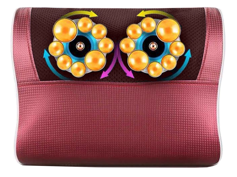 Multifunktionel Massagepude med 4 Roterende Massagehoveder og Infrarød Varme