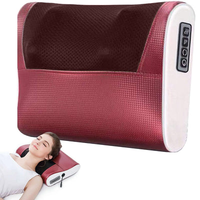 Multifunktionel Massagepude med 4 Roterende Massagehoveder og Infrarød Varme