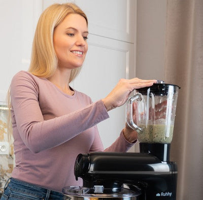 3-i-1 Køkkenmaskine med Blender og Kødhakker – 2200W