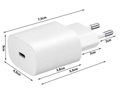 Lynhurtigt Mobillader med USB-C 20W Slim Fast Charger!