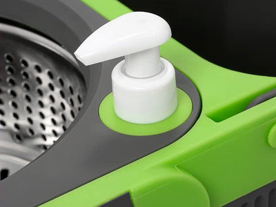 360 Roterende Moppe med Spand og 2x Mikrofiberpads - Din Allround Rengøringsløsning