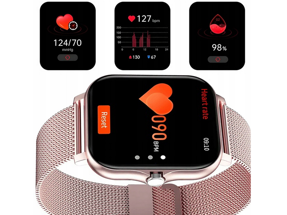 Smartwatch til kvinder og mænd – bluetooth opkald & sport