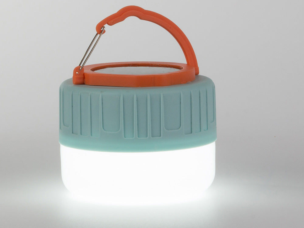 Solcelledrevet Lampe med Powerbank