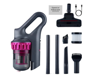 Trådløs støvsuger 100W, 2-i-1 med HEPA-filter og 4 Mundstykker