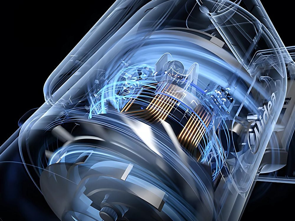 Trådløs støvsuger 100W, 2-i-1 med HEPA-filter og 4 Mundstykker