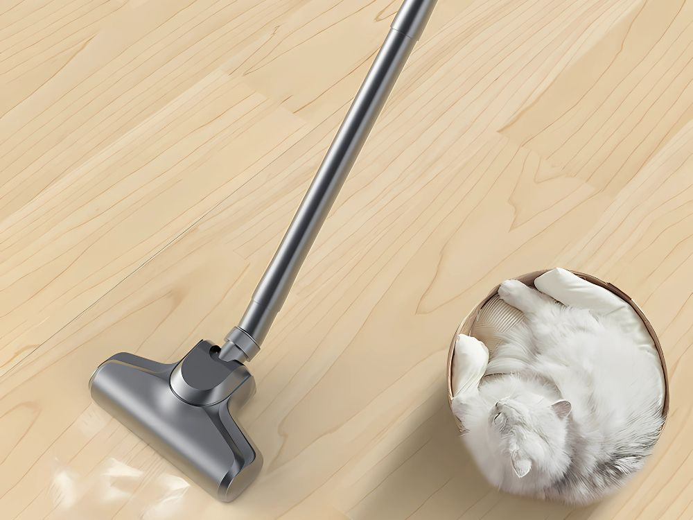 Trådløs støvsuger 100W, 2-i-1 med HEPA-filter og 4 Mundstykker