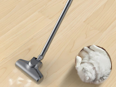 Trådløs støvsuger 100W, 2-i-1 med HEPA-filter og 4 Mundstykker