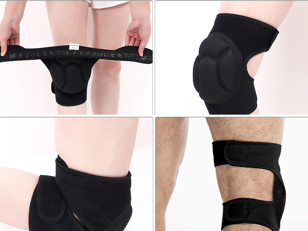Bløde Knæbeskyttere til Havearbejde – Justerbare med Velcro