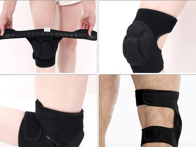 Bløde Knæbeskyttere til Havearbejde – Justerbare med Velcro