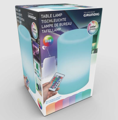 Grundig trådløs lampe -  som kan lyse i alverdens farver inkl. fjernbetjening