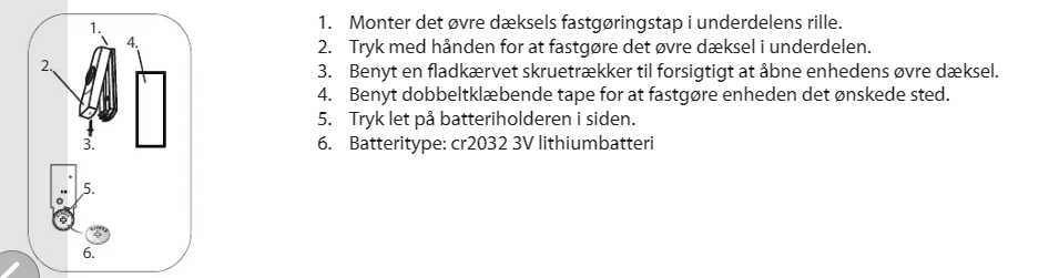 Grundig trådløs ringklokke til hjemmet inkl.  6 forskellige ringe toner